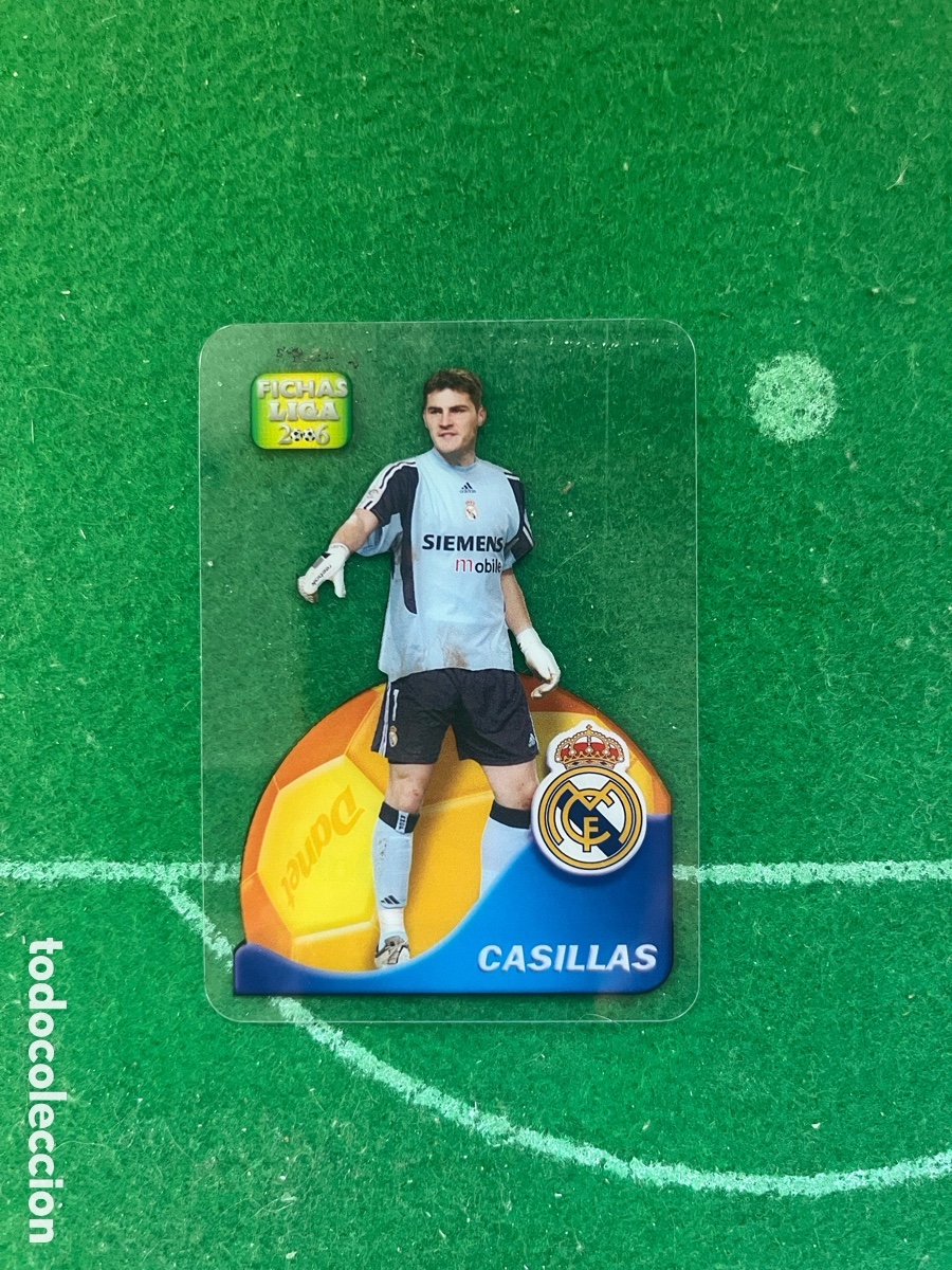 Cromos de f&uacute;tbol: 54 CASILLAS REAL MADRID LAS FICHAS DE LA LIGA 2005 2006 MUNDICROMO LAMINCARDS DANET