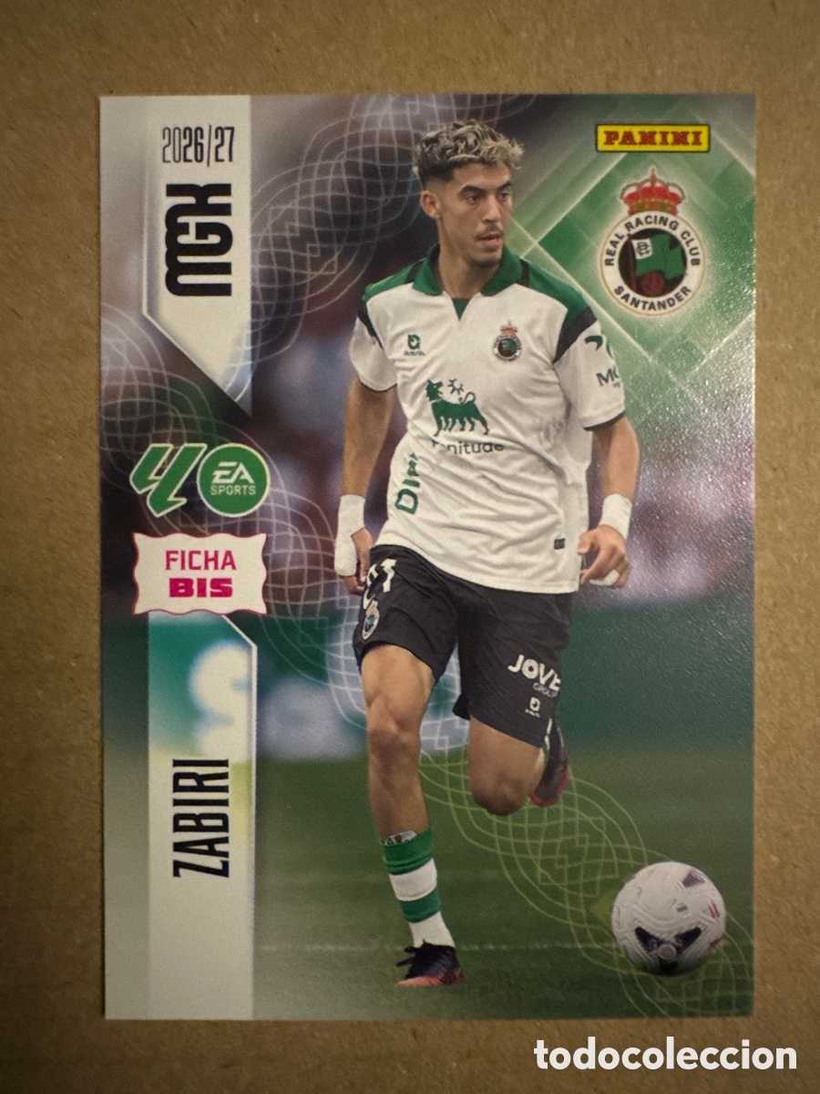 Cromos de f&uacute;tbol: # BIS 284 Zabiri Racing Santander Megacracks 26 27 2026 2027 2 Segunda 2a 2&ordf; Edici&oacute;n