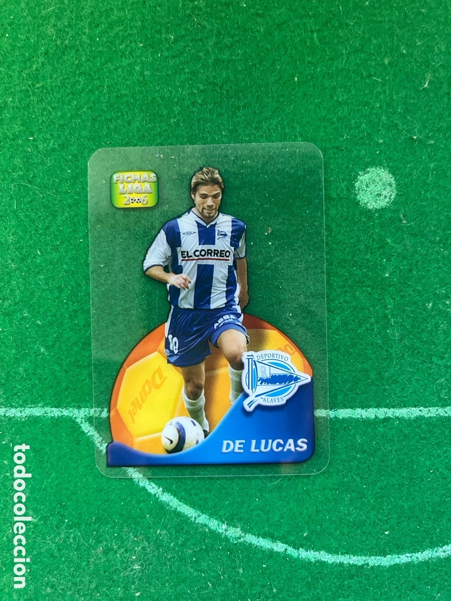 Cromos de f&uacute;tbol: 540 DE LUCAS DEPORTIVO ALAV&Eacute;S LAS FICHAS DE LA LIGA 2005 2006 MUNDICROMO LAMINCARDS DANET