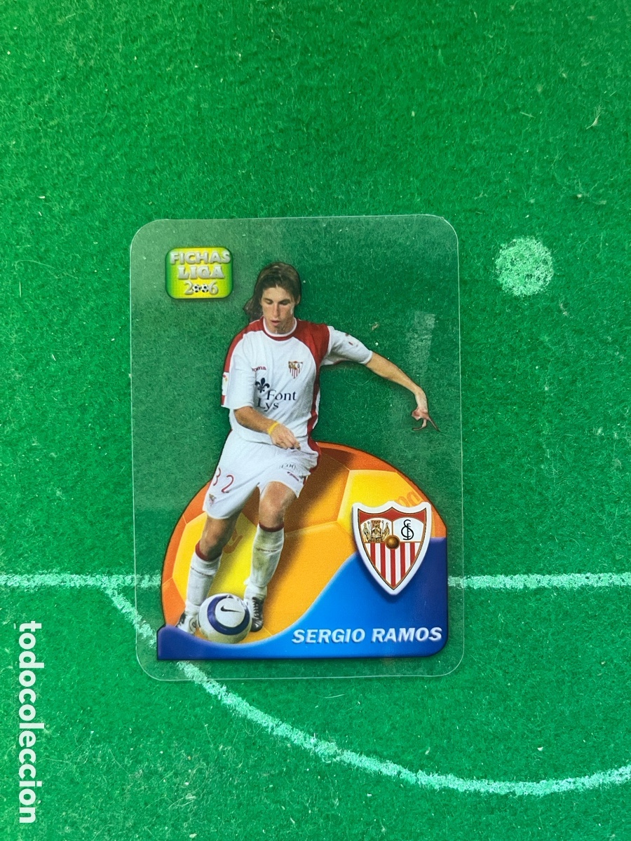 Cromos de f&uacute;tbol: 544 SERGIO RAMOS SEVILLA LAS FICHAS DE LA LIGA 2005 2006 MUNDICROMO LAMINCARDS DANET