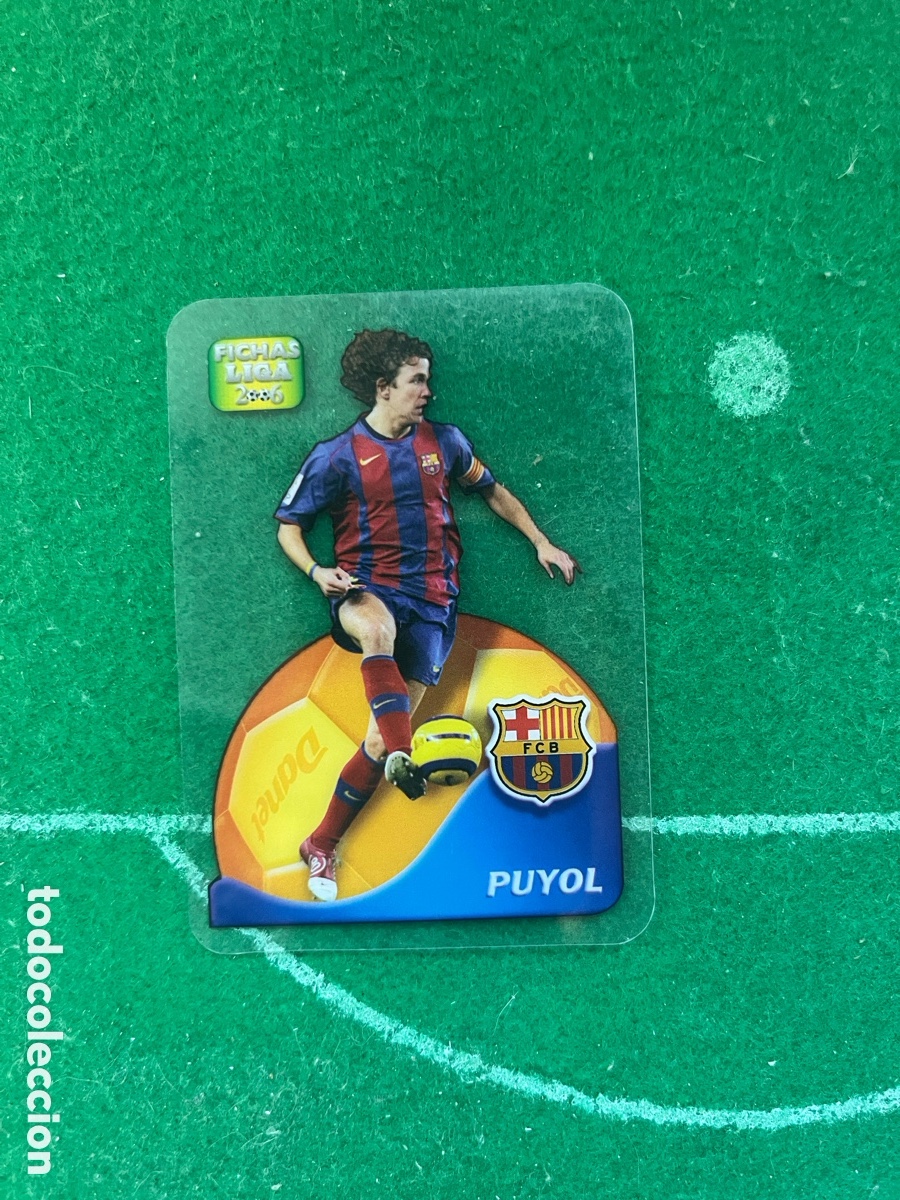 Cromos de f&uacute;tbol: 546 PUYOL BARCELONA LAS FICHAS DE LA LIGA 2005 2006 MUNDICROMO LAMINCARDS DANET