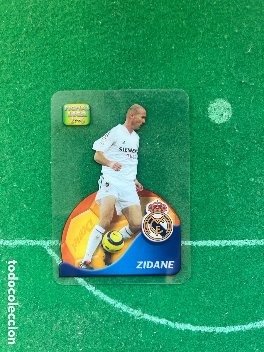 Cromos de f&uacute;tbol: 547 ZIDANE REAL MADRID LAS FICHAS DE LA LIGA 2005 2006 MUNDICROMO LAMINCARDS DANET