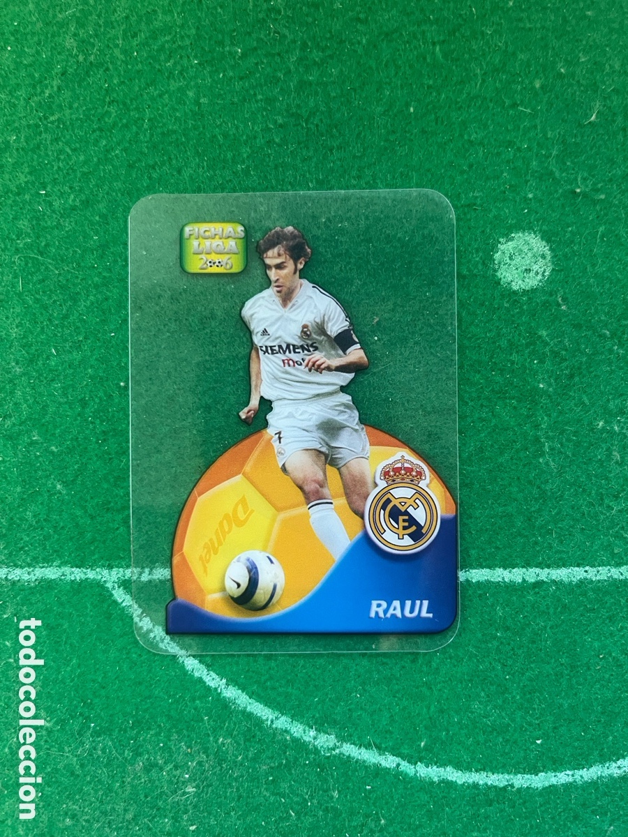 Cromos de f&uacute;tbol: 548 RA&Uacute;L REAL MADRID LAS FICHAS DE LA LIGA 2005 2006 MUNDICROMO LAMINCARDS DANET