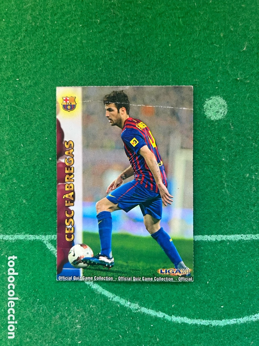 Cromos de f&uacute;tbol: 41 CESC FABREGAS BARCELONA LAS FICHAS DE LA LIGA 2012 2013 MUNDICROMO