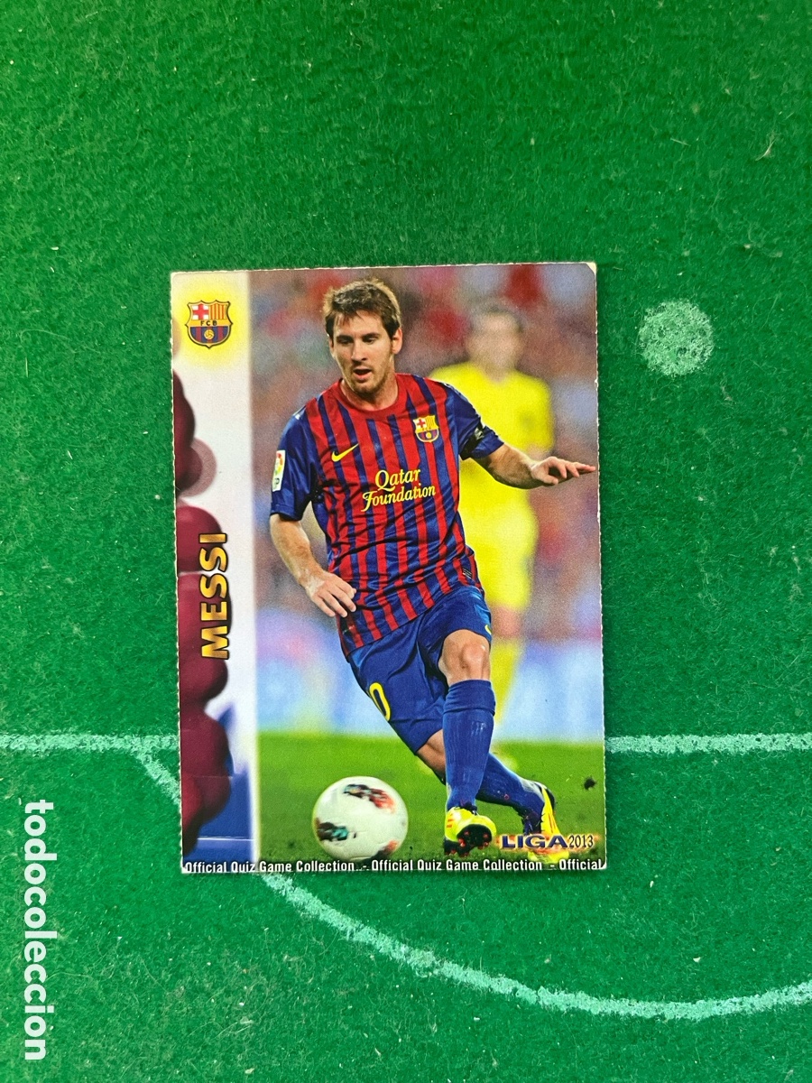 Cromos de f&uacute;tbol: 44 MESSI BARCELONA LAS FICHAS DE LA LIGA 2012 2013 MUNDICROMO
