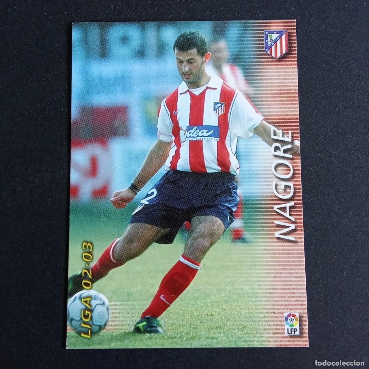 Cromos de f&uacute;tbol: 46 NAGORE ATLETICO MADRID LIGA 2002 2003 02 03 MEGAFICHAS PANINI