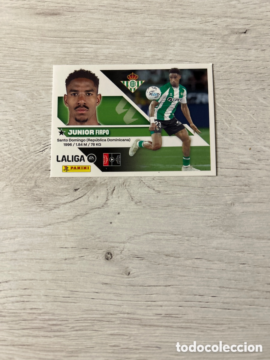 Cromos de f&uacute;tbol: Junior Firpo 9bis 9 Bis COLOCA Betis Cuarta 4 Edici&oacute;n Liga Este 2026/27 26-27 Panini
