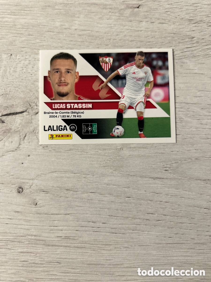 Cromos de f&uacute;tbol: Stassin 48 &Uacute;ltimos Fichajes Sevilla Cuarta 4 Edici&oacute;n Liga Este 2026/27 26-27 Panini