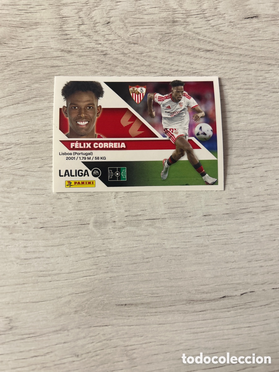 Cromos de f&uacute;tbol: F&eacute;lix Correia 61 &Uacute;ltimos Fichajes Sevilla Cuarta 4 Edici&oacute;n Liga Este 2026/27 26-27 Panini