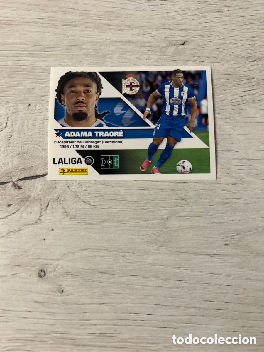 Cromos de f&uacute;tbol: Adama Traor&eacute; 62 &Uacute;ltimos Fichajes Deportivo Cuarta 4 Edici&oacute;n Liga Este 2026/27 26-27 Panini