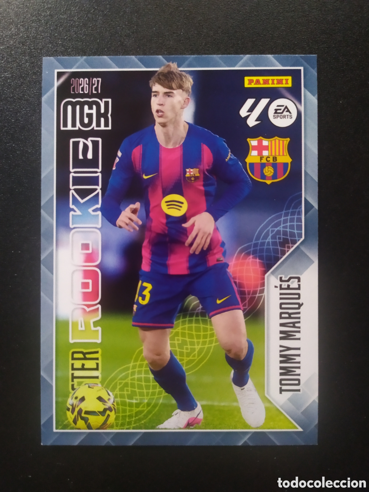 Cromos de f&uacute;tbol: Megacracks 2026 2027 26 27 panini Tommy Marques master rookie n&deg; 420 Barcelona