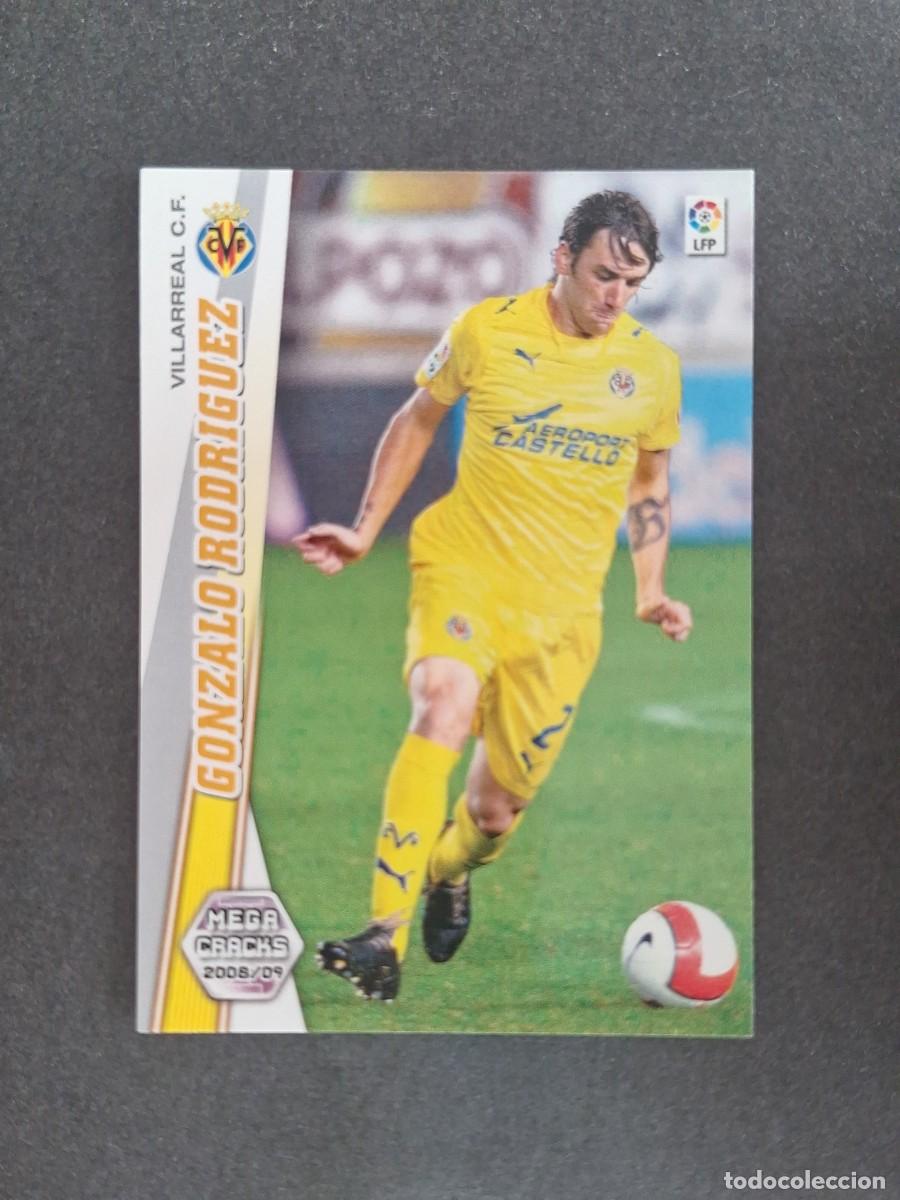 Cromos de f&uacute;tbol: L2 GONZALO RODRIGUEZ VILLARREAL C. F. 347 PANINI MEGACRACKS 2008 2009 08 09