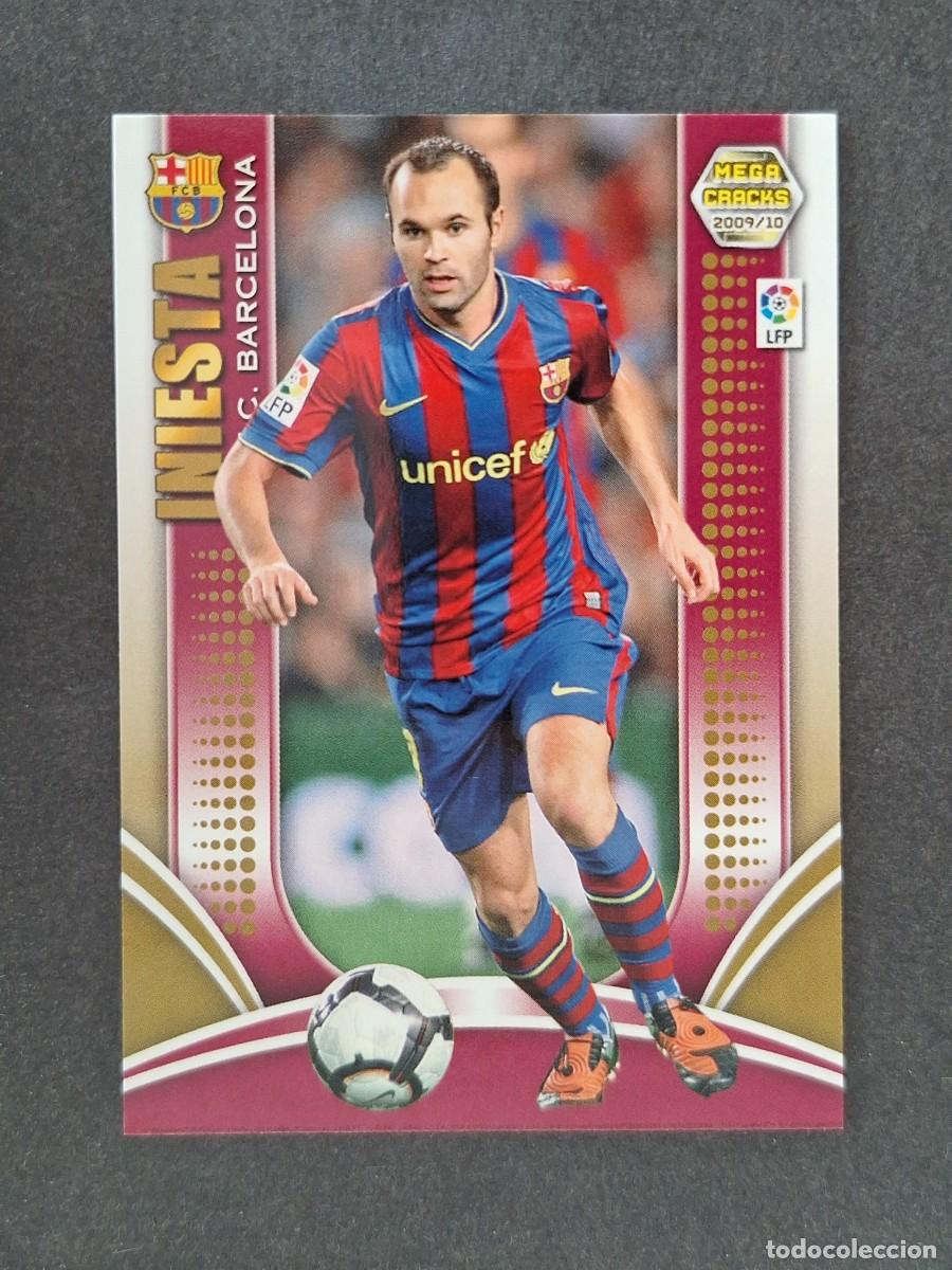 Cromos de f&uacute;tbol: L2 INIESTA F. C. BARCELONA 68 PANINI MEGACRACKS 2009 2010 09 10