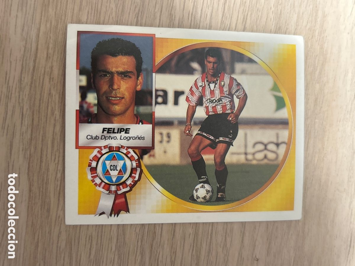Cromos de f&uacute;tbol: FELIPE LOGRO&Ntilde;ES COLOCA LIGA ESTE 1994 1995 94 95 NUNCA PEGADO SIN PEGAR