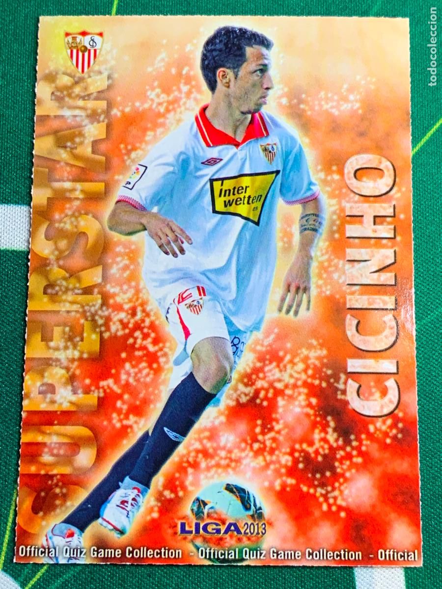 Cartes &agrave; collectionner de Football: 239 Cicinho Sevilla Superstar MUNDICROMO LIGA FUTBOL QUIZ GAME 2012 2013 12 13