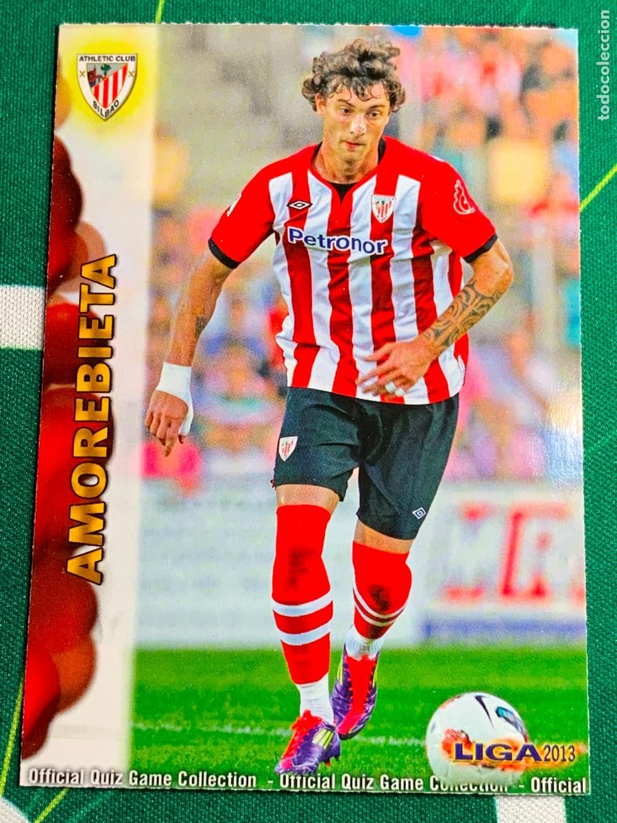 Fu&szlig;ball-Sticker: 251 Amorebieta Athletic Bilbao Base card MUNDICROMO LIGA FUTBOL QUIZ GAME 2012 2013 12 13