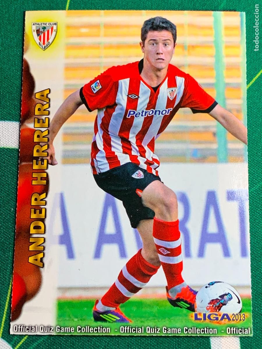 Cromos de f&uacute;tbol: 256 Ander Herrera Athletic Bilbao Base card MUNDICROMO LIGA FUTBOL QUIZ GAME 2012 2013 12 13