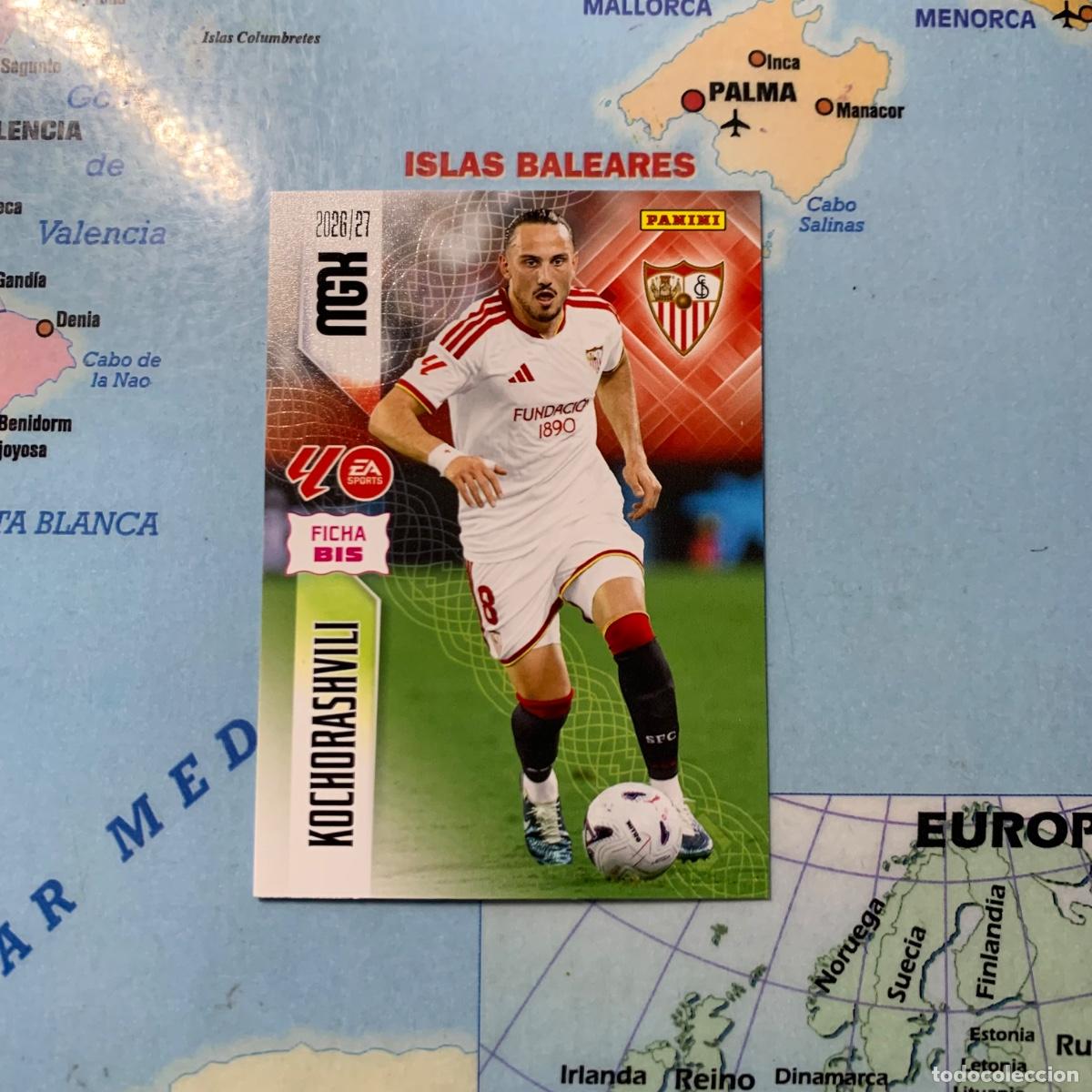 Cromos de f&uacute;tbol: Kochorashvili n&uacute;mero 334 Bis Del Sevilla megacracks 26-27 2026-2027