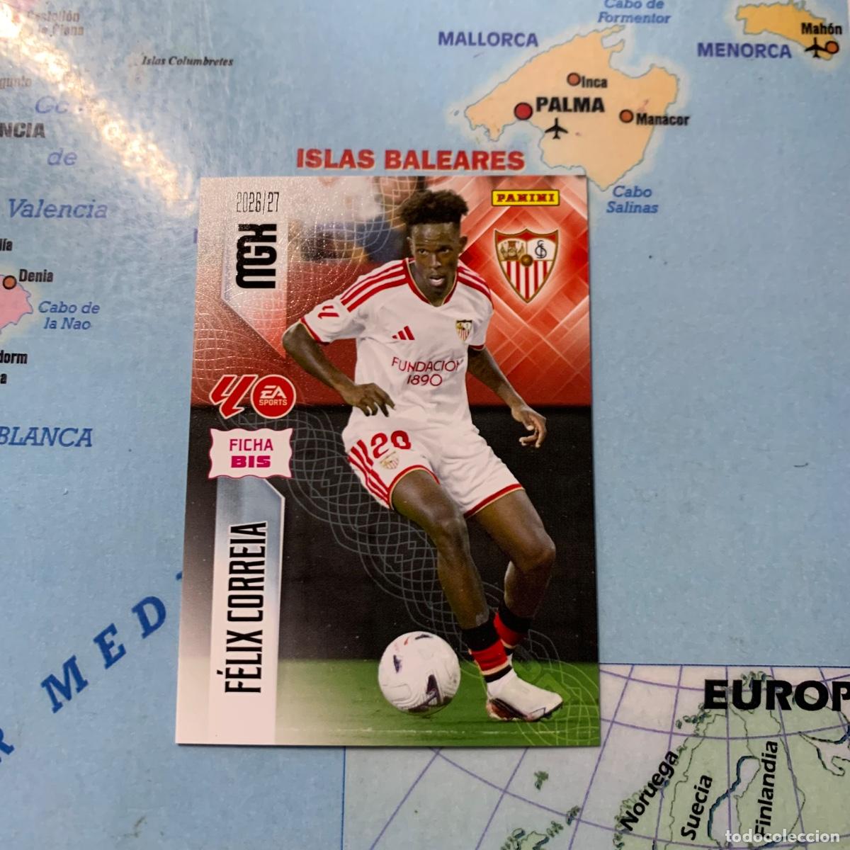 Cromos de f&uacute;tbol: F&eacute;lix Correia n&uacute;mero 339 Bis Del Sevilla megacracks 26-27 2026-2027