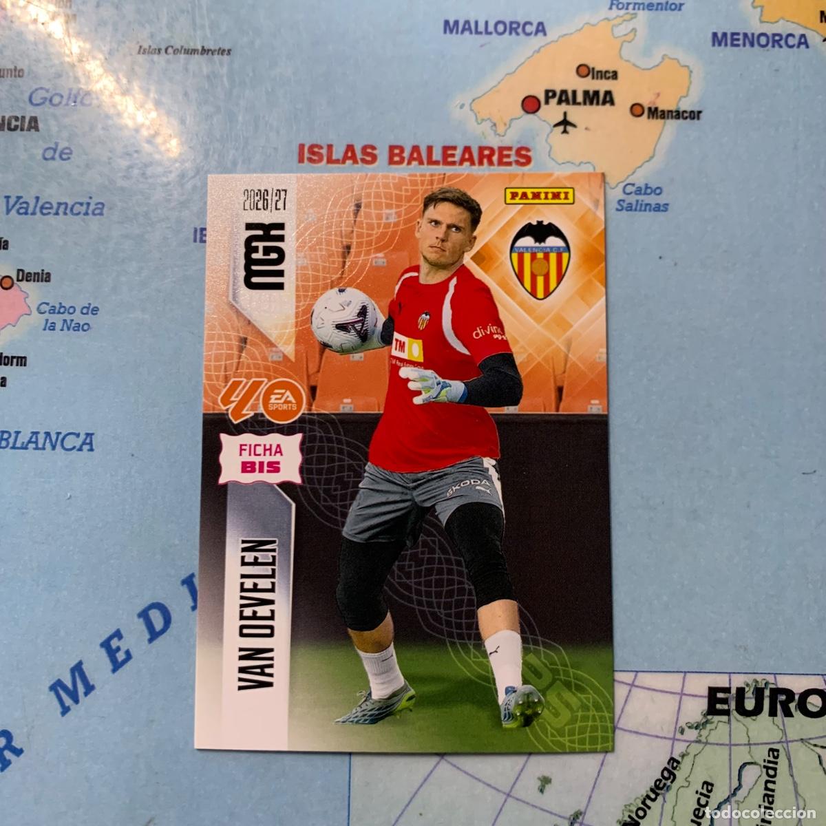 Cromos de f&uacute;tbol: Van Oevelen n&uacute;mero 345 Bis Del Valencia megacracks 26-27 2026-2027