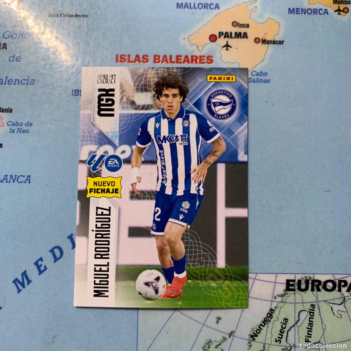 Cromos de f&uacute;tbol: Miguel Rodr&iacute;guez nuevo fichaje n&uacute;mero 463 Bis de Alav&eacute;s Megacracks 26-27-2026-2027