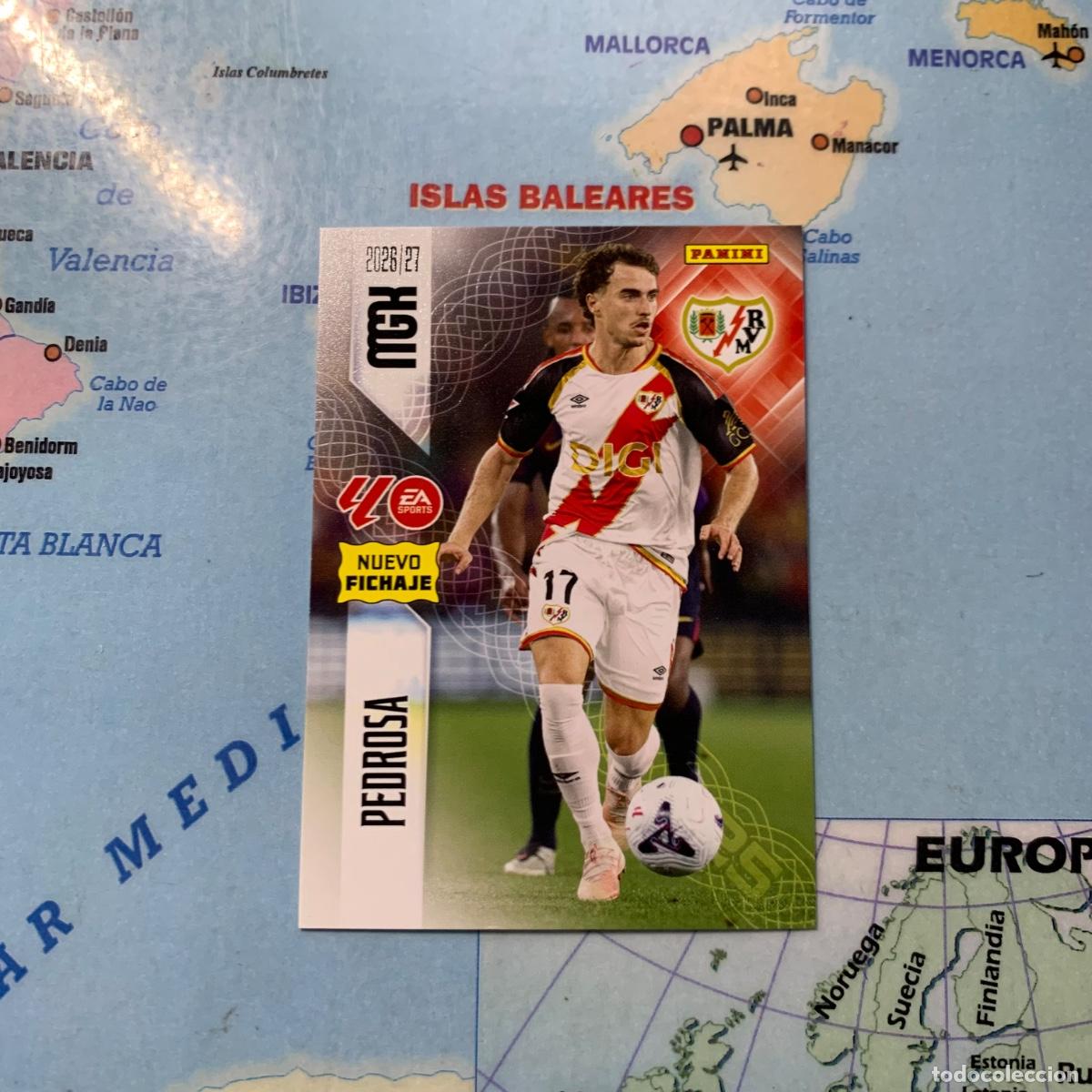Fu&szlig;ball-Sticker: Pedrosa nuevo fichaje n&uacute;mero 491 del Rayo Vallecano Megacracks 26-27 2026-2027