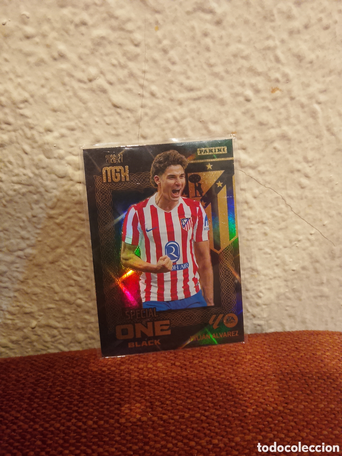 Fu&szlig;ball-Sticker: Juli&aacute;n &Aacute;lvarez special one black Atl&eacute;tico De Madrid megacracks 26/27 2026 2027