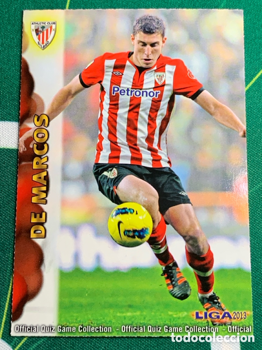 Fu&szlig;ball-Sticker: 257 De Marcos Athletic Bilbao Base card MUNDICROMO LIGA FUTBOL QUIZ GAME 2012 2013 12 13
