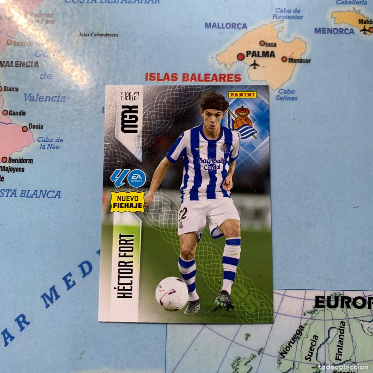 Fu&szlig;ball-Sticker: Hector Fort nuevo fichaje n&uacute;mero 499 de la Real Sociedad Megacracks 26-27 2026-2027