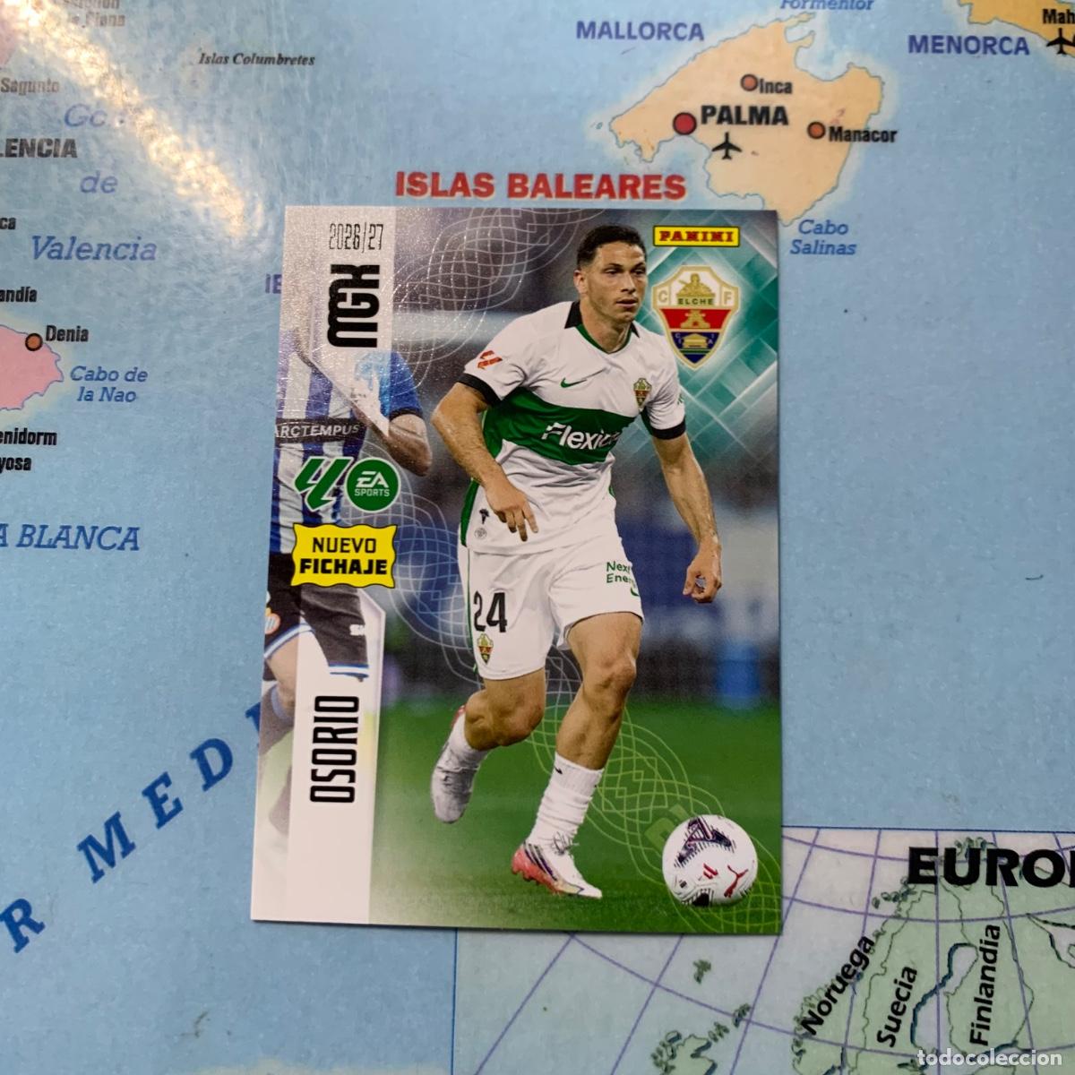 Fu&szlig;ball-Sticker: Osorio nuevo fichaje n&uacute;mero 502 del Elche Megacracks 26-272026-2027