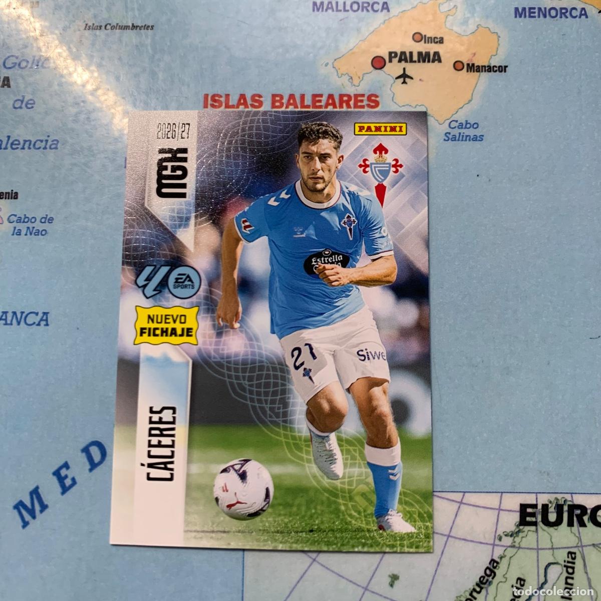 Cromos de f&uacute;tbol: C&aacute;ceres nuevo fichaje n&uacute;mero 504 del Celta Megacracks 26-27-2026-2027