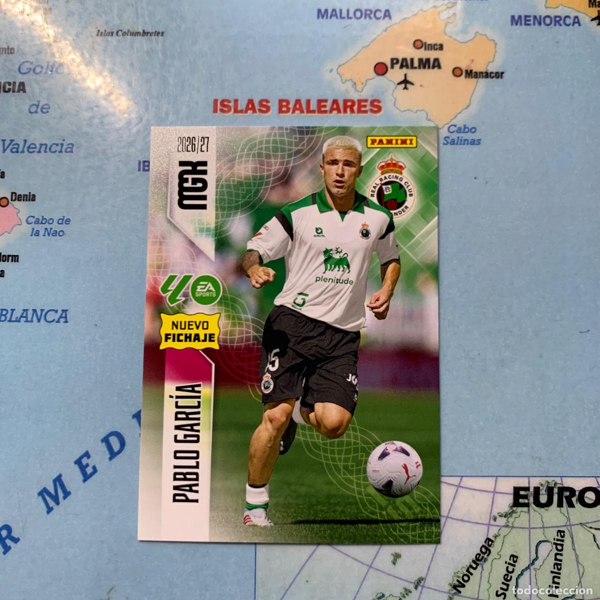 Cromos de f&uacute;tbol: Pablo Garc&iacute;a nuevo fichaje n&uacute;mero 505 del Racing de Santander Megacracks 26-27-2026-2027