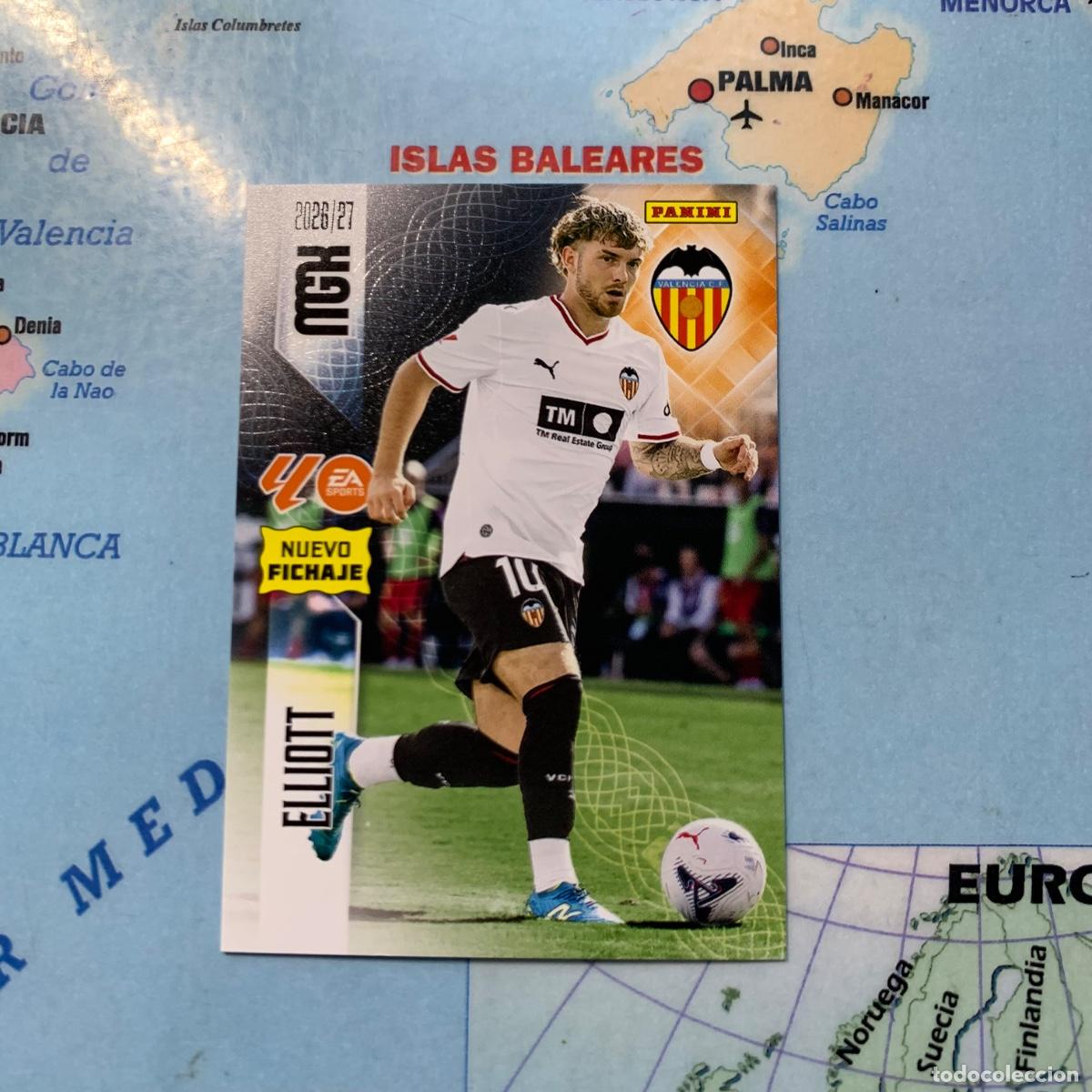 Cromos de f&uacute;tbol: Elliot nuevo fichaje n&uacute;mero 507 del Valencia Megacracks 26-27 2026-2027