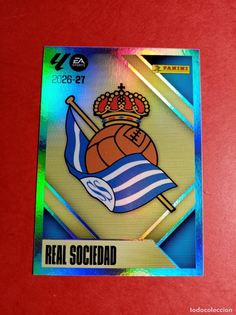 Cromos de f&uacute;tbol: N&ordm; 1 ESCUDO, REAL SOCIEDAD, LIGA ESTE 2026 2027 26 27 PANINI