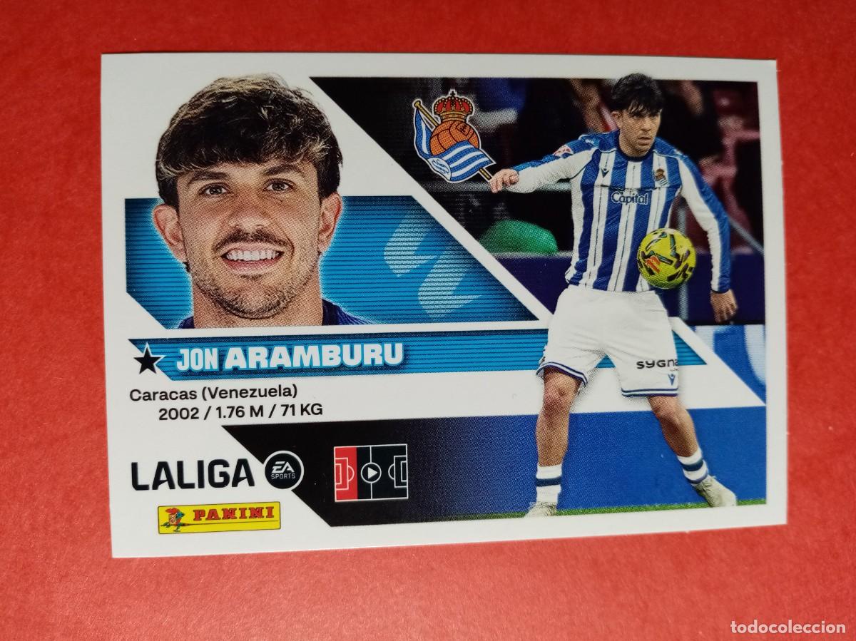 Cromos de f&uacute;tbol: N&ordm; 5 JON ARAMBURU, REAL SOCIEDAD, LIGA ESTE 2026 2027 26 27 PANINI