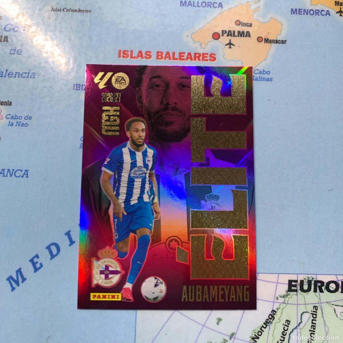Cromos de f&uacute;tbol: Aubameyang nueva elite n&uacute;mero 514 Del Deportivo de La Coru&ntilde;a megacracks 26-27 2026-2027