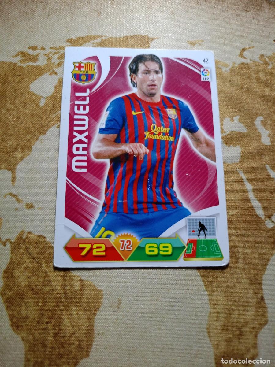 Cromos de f&uacute;tbol: # Barcelona 42 MAXWELL Adrenalyn 2011-12