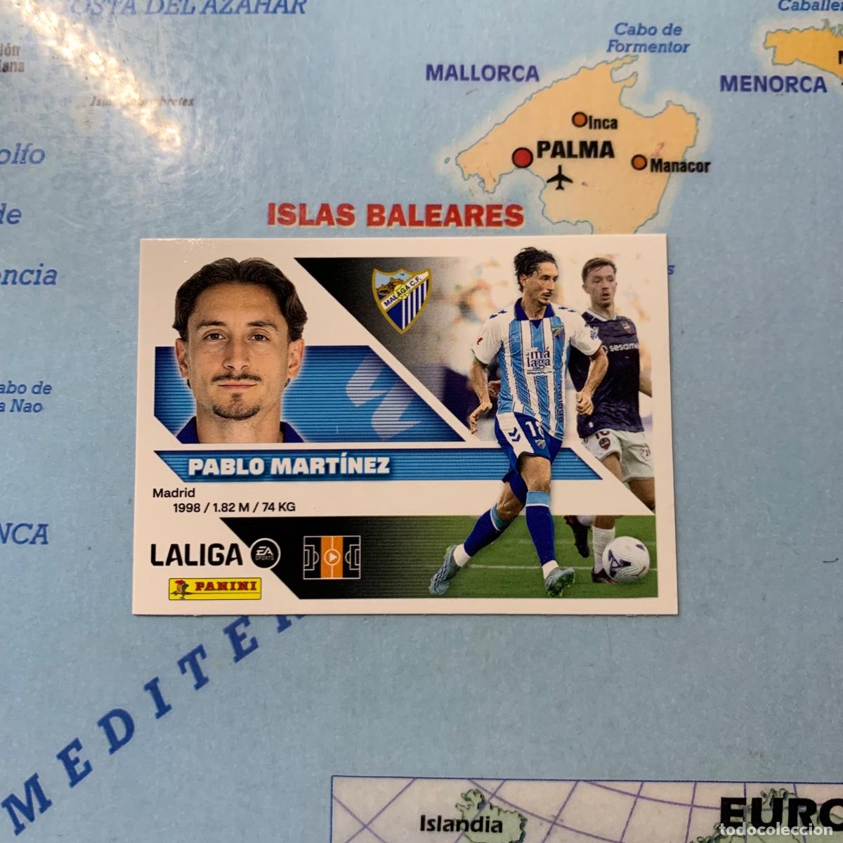 Fu&szlig;ball-Sticker: Pablo Mart&iacute;nez &uacute;ltimo fichaje n&uacute;mero 45 del Malaga cromo de la liga este 26-27 2026-2027