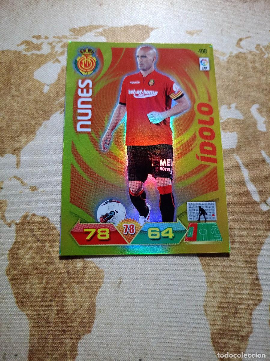 Fu&szlig;ball-Sticker: # &Iacute;dolo 408 NUNES Adrenalyn 2011-12