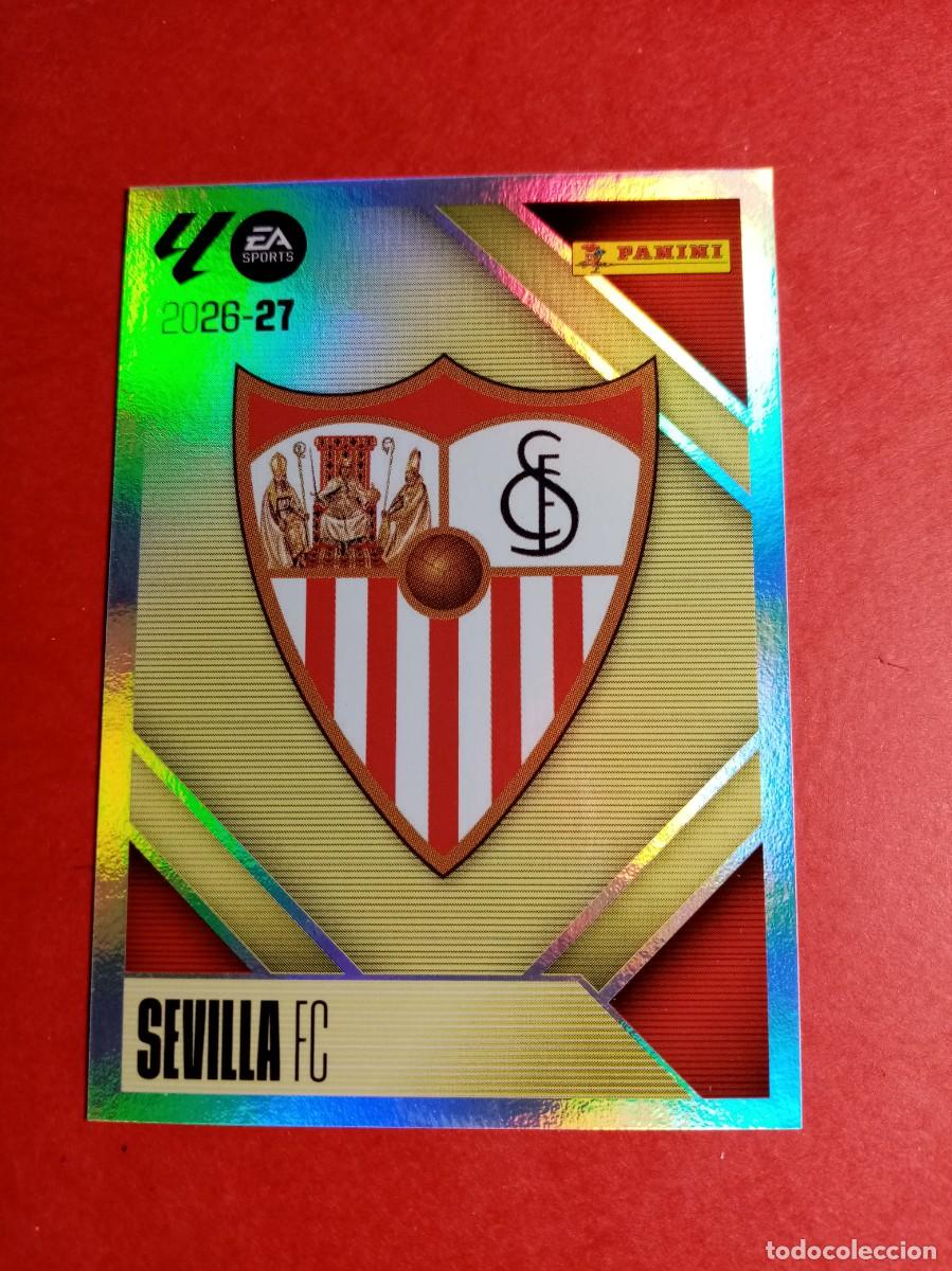 Cromos de f&uacute;tbol: N&ordm; 1 ESCUDO, SEVILLA FC, LIGA ESTE 2026 2027 26 27 PANINI