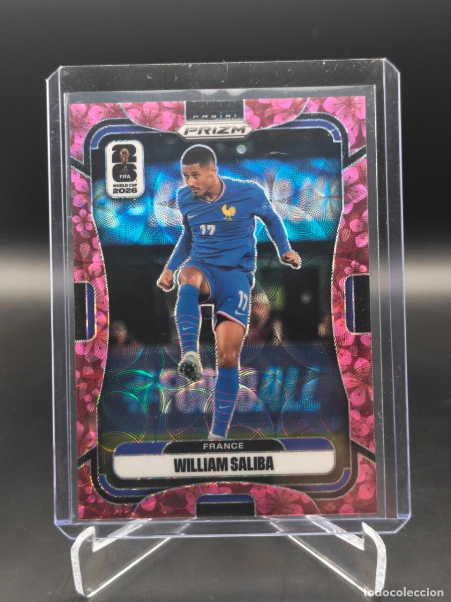 Cartes &agrave; collectionner de Football: William Saliba Panini Prizm World Cup 2026 #22 Plum Blossom 4/8 Francia