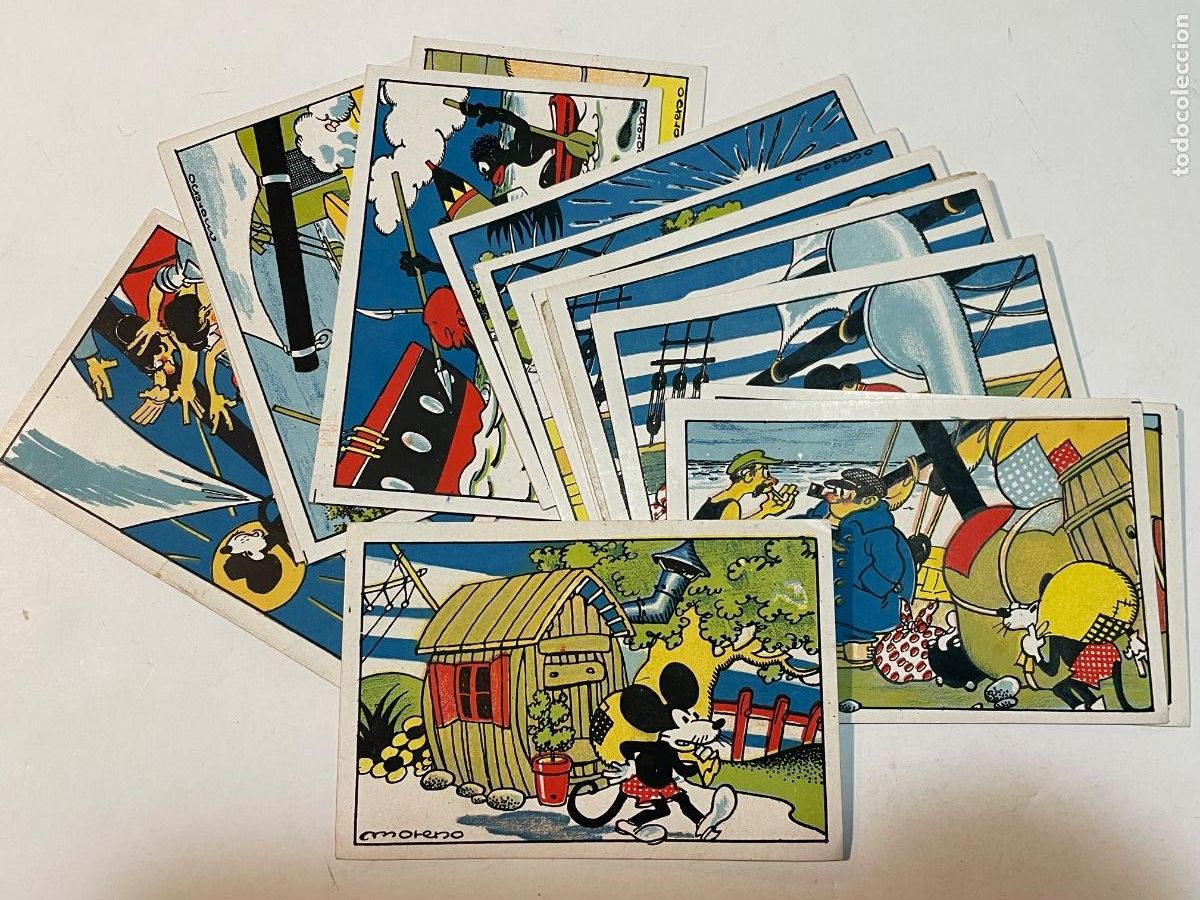 Cromos de f&uacute;tbol: Mickey Mouse - El Rat&oacute;n Aventurero Seria A - Colecci&oacute;n Completa 15 Cromos