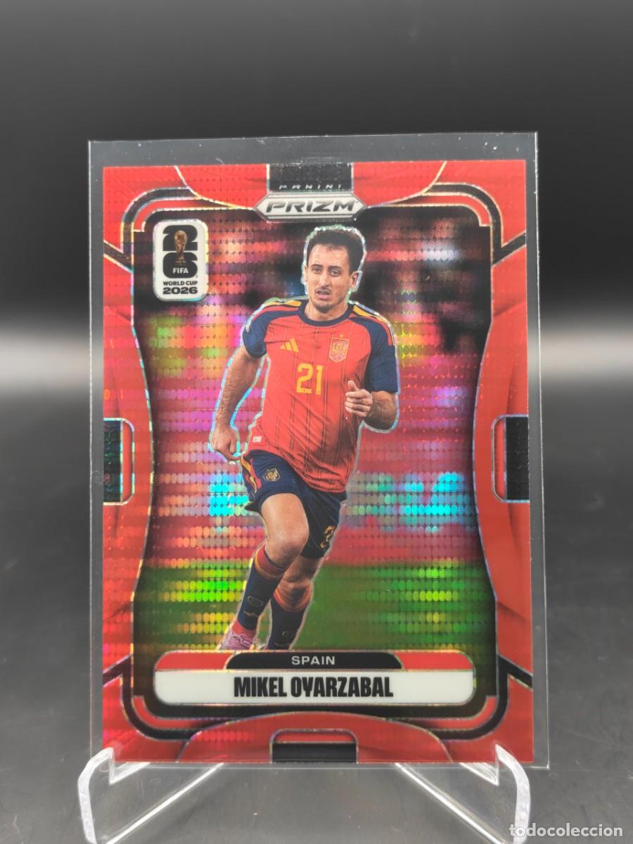 Cromos de f&uacute;tbol: Mikel Oyarzabal Panini Prizm World Cup 2026 #75 Preferred Red 43/75 Espa&ntilde;a