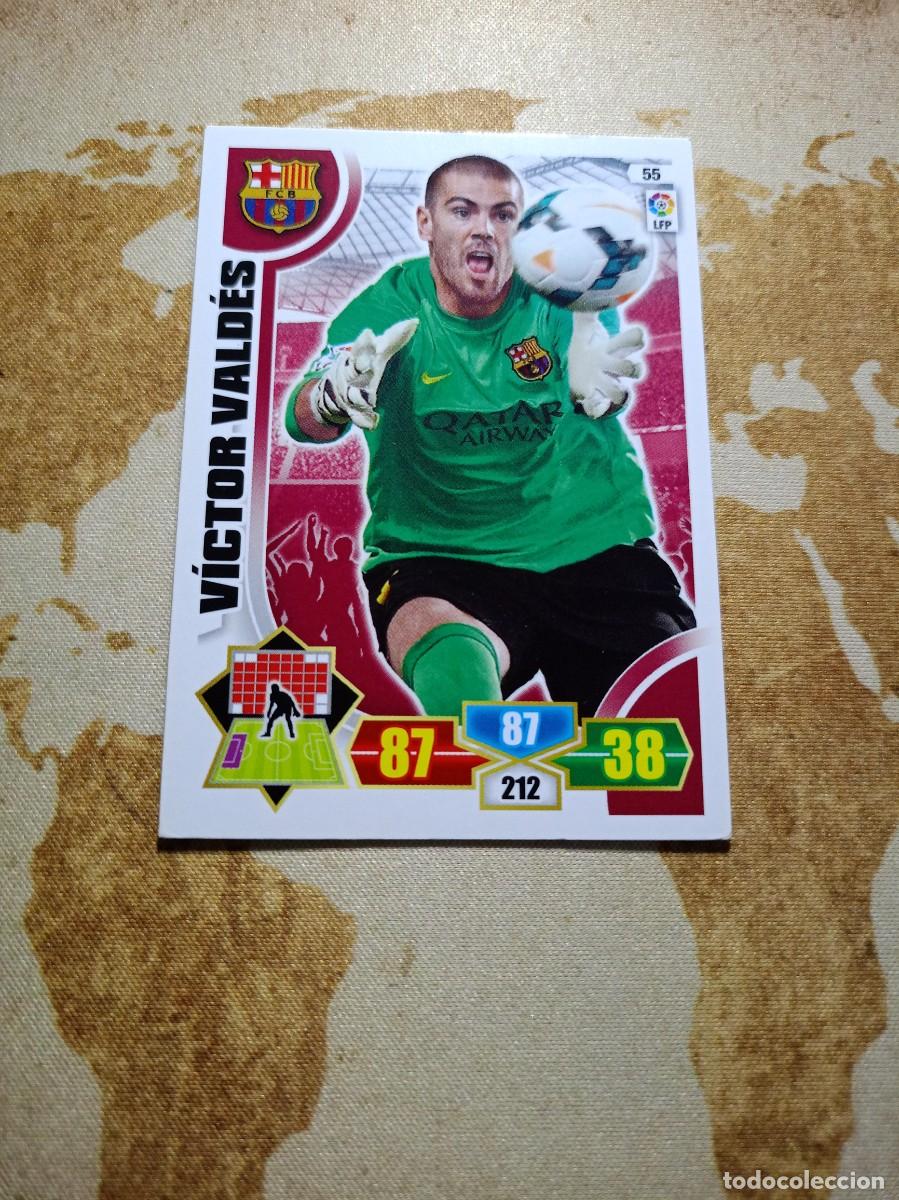 Cromos de f&uacute;tbol: # Barcelona 55 V&Iacute;CTOR VALD&Eacute;S Adrenalyn 2013-14