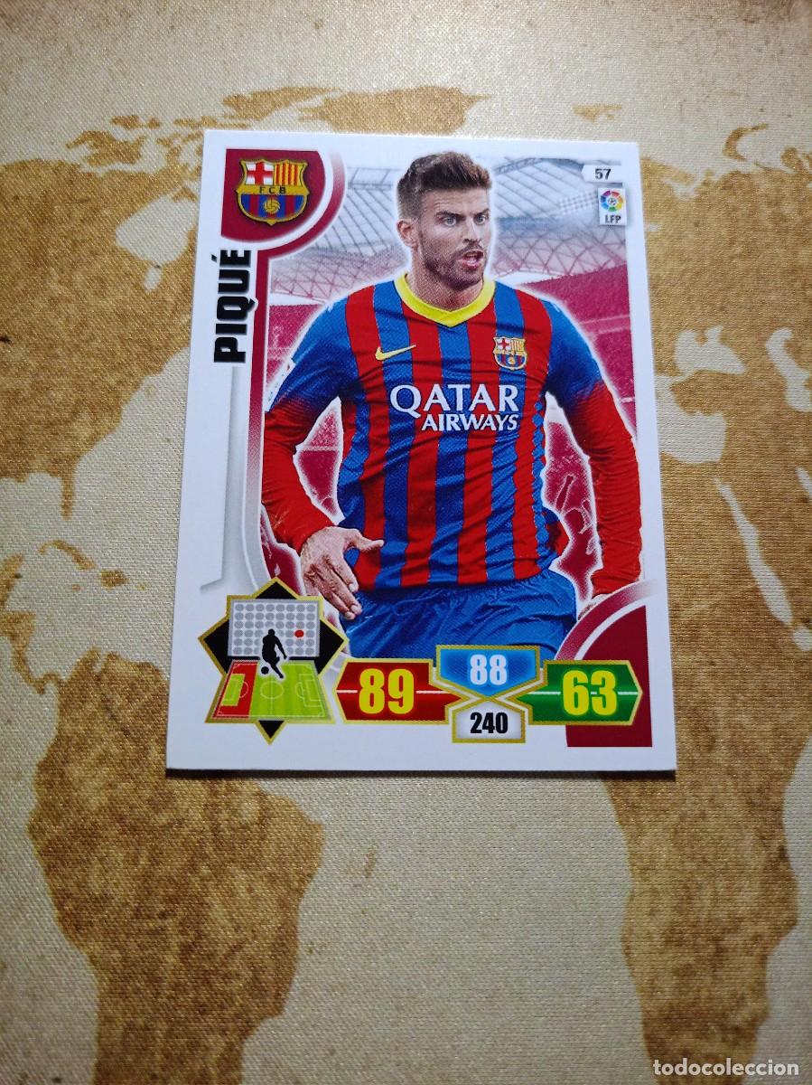 Cromos de f&uacute;tbol: # Barcelona 57 PIQU&Eacute; Adrenalyn 2013-14