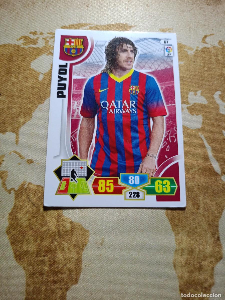 Cromos de f&uacute;tbol: # Barcelona 67 PUYOL Adrenalyn 2013-14
