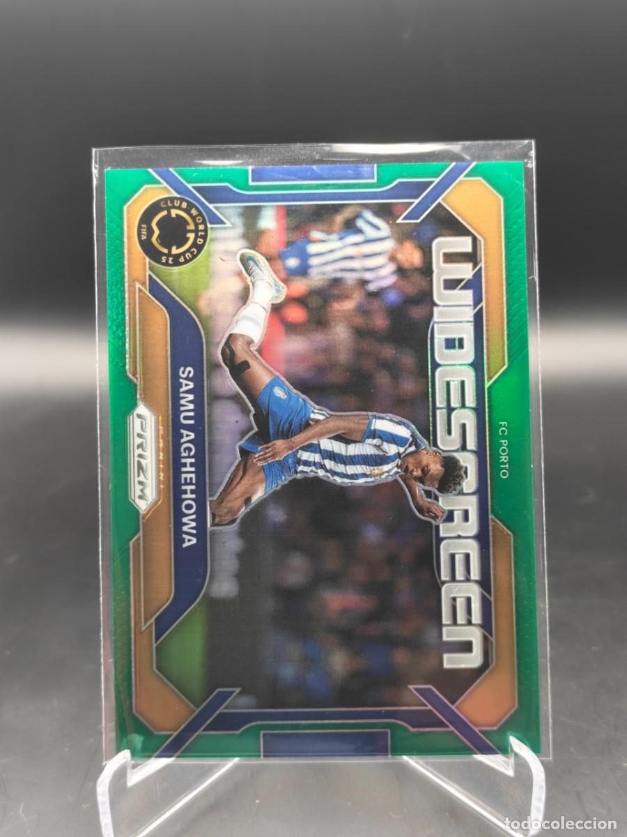 Cromos de f&uacute;tbol: Samu Aghehowa Panini Prizm Club World Cup 2025 Widescreen #11 Green 4/5 FC Porto