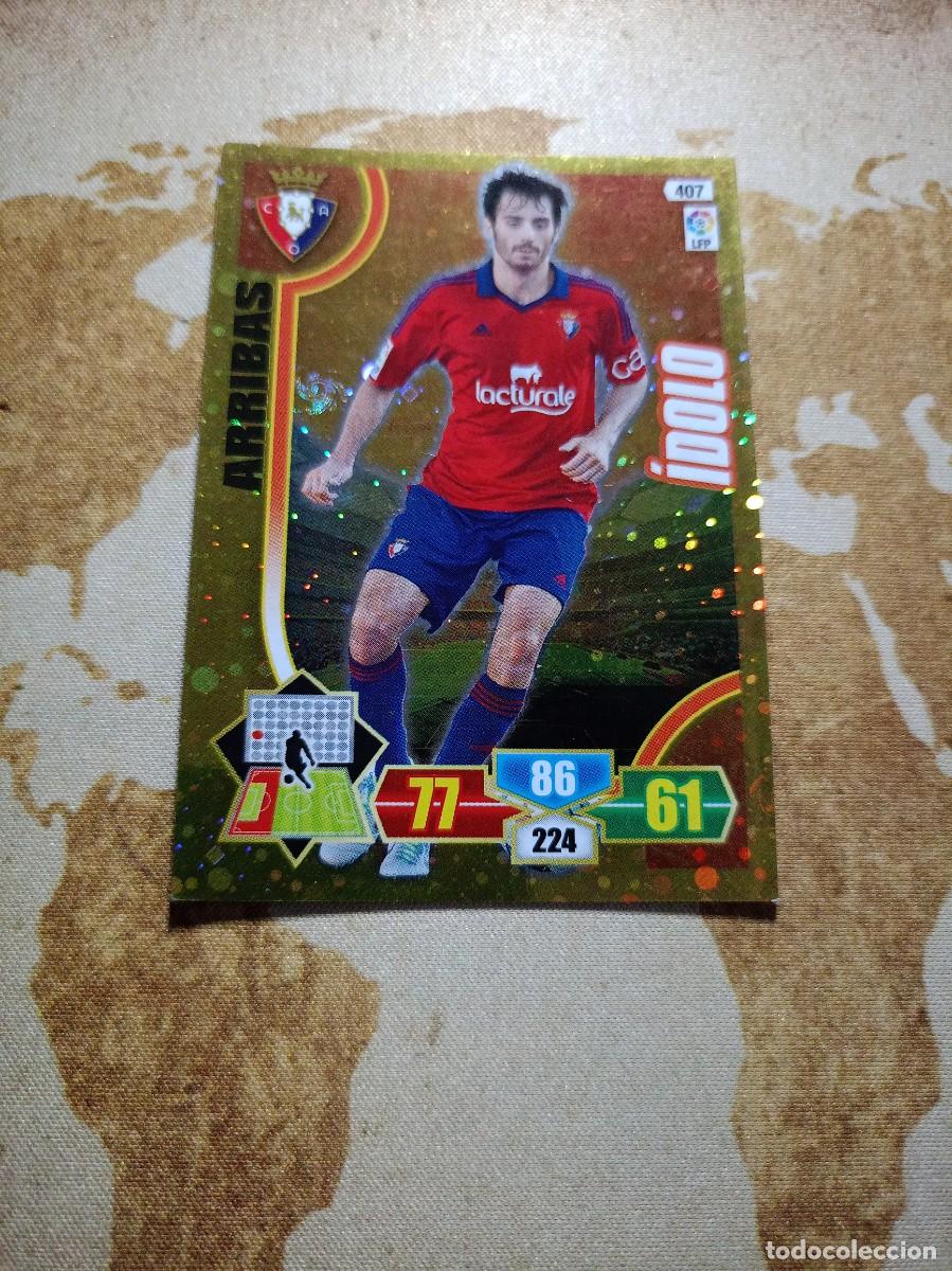 Cromos de f&uacute;tbol: # &Iacute;dolo 407 ARRIBAS Adrenalyn 2013-14