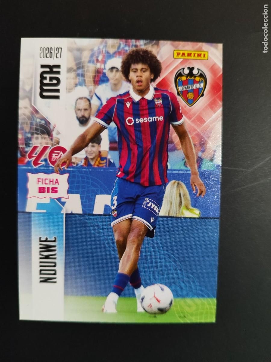 Cromos de f&uacute;tbol: TERCERA EDICION MEGACRACKS 26/27 3&ordf; EDICION CARD FICHA BIS NDUKWE LEVANTE # 204BIS