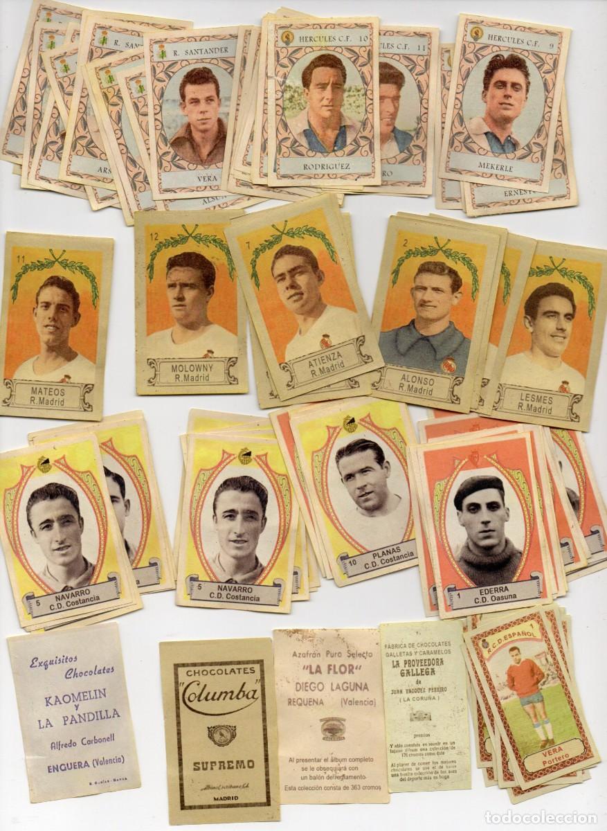 Cromos de f&uacute;tbol: lote de 73 cromos no hay repetidos